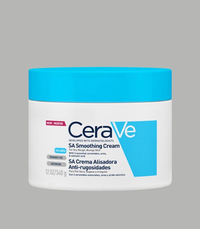 CeraVe SA Smoothing Cleanser (for rough & bumpy skin) - Gently exfoliates and smooths texture. Dermatologist-developed.